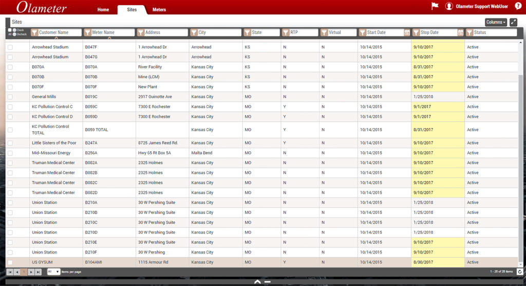 Site tracking found in Olameter software.